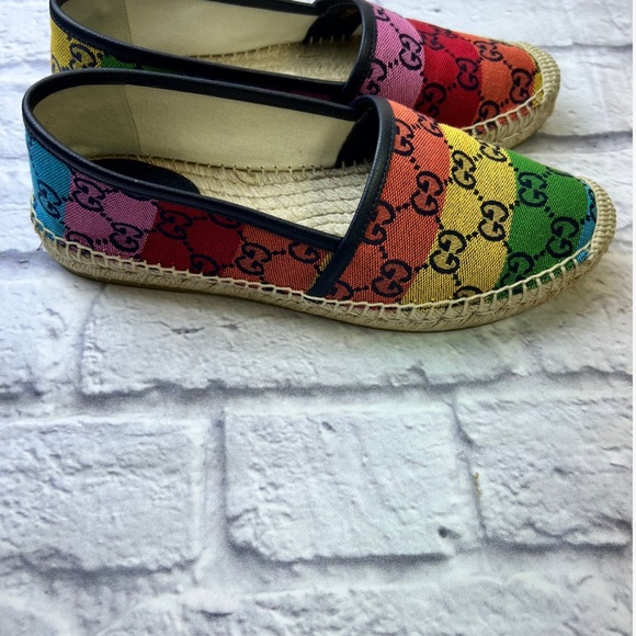 Gucci Rainbow GG Logo Espadrilles - Picture 3 of 8